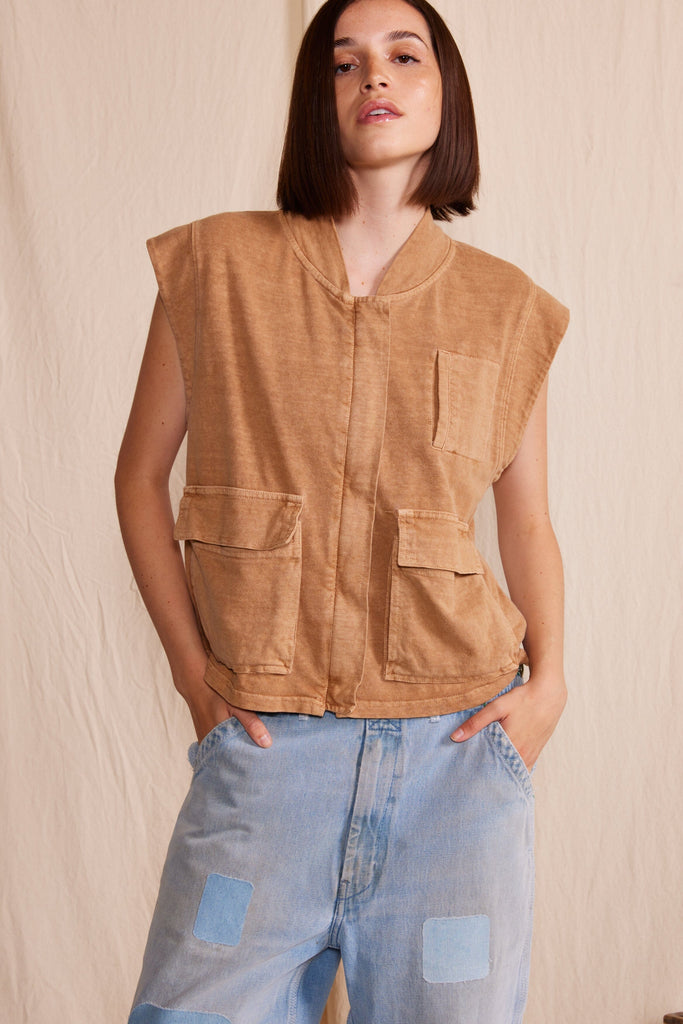 Briar Vest Blazers & Vests People of Leisure Camel XS 