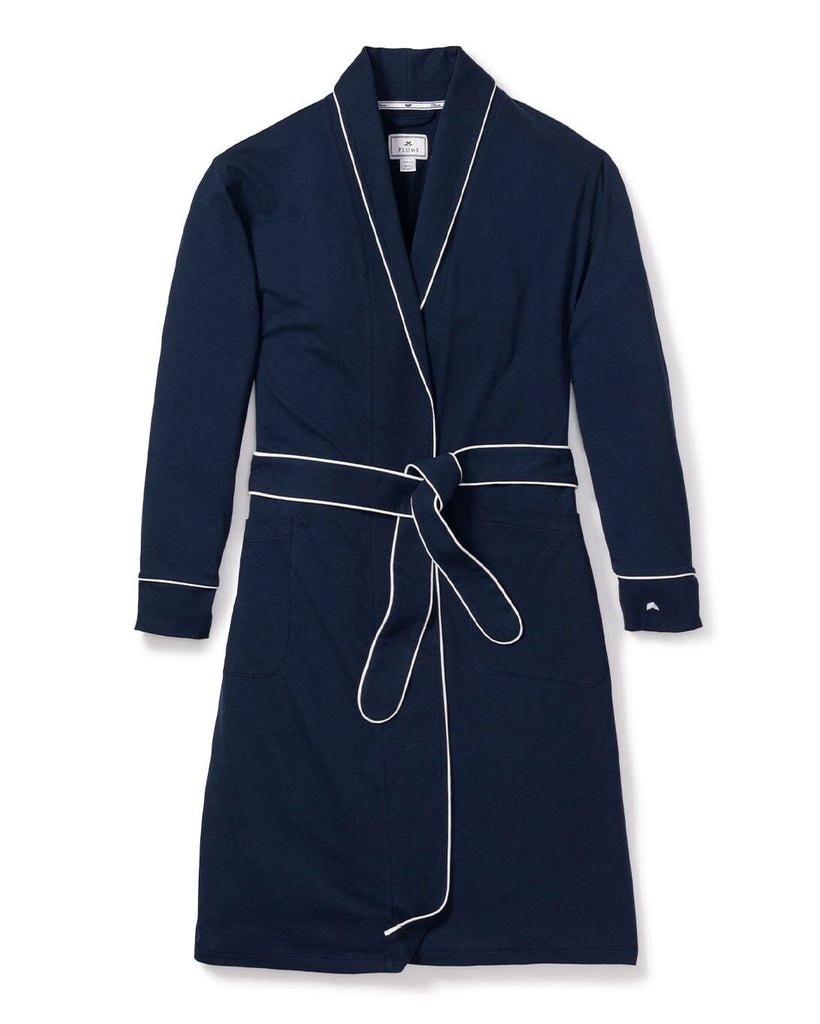 Women's Pima Robe | Navy Robes Petite Plume 