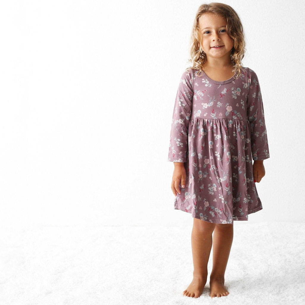 Fall Florals Mauve Dress Dress Bestaroo 