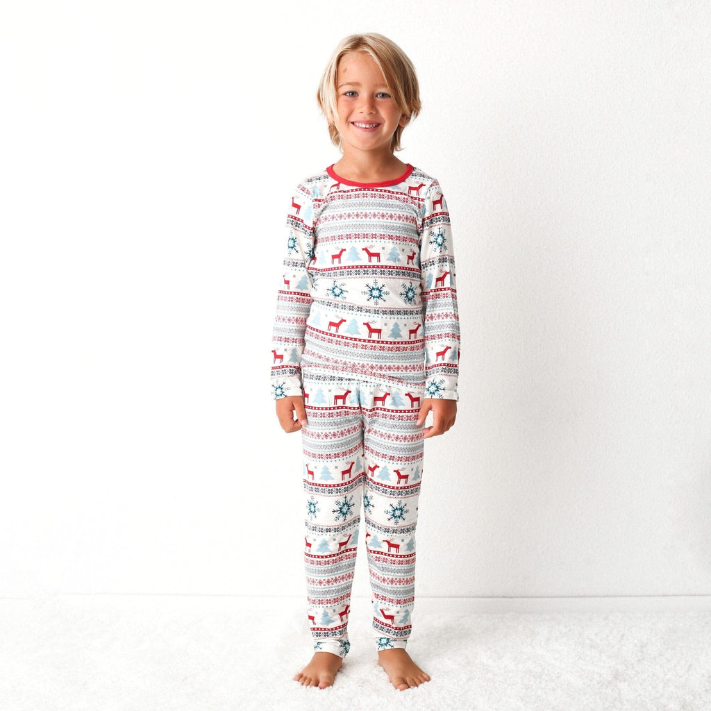 Holiday Reindeer Blue Pajama Pajama Bestaroo 