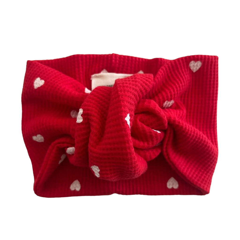 FINAL SALE Red: Baby Turban Headband Christmas Baby 