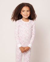 Kid's Pima Snug Fit Pajama Set | Dorset Floral Pajama Sets Petite Plume 