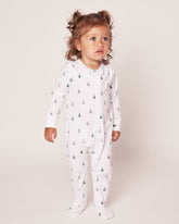 Baby's Pima Romper | Evergreen Trees Pajamas Petite Plume 