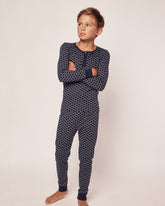 Kid's Pima Snug Fit Pajama Set | Nordic Antlers Pajama Sets Petite Plume 