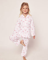 Kid's Twill Pajama Set in Flamingos Children's Pajamas Petite Plume 