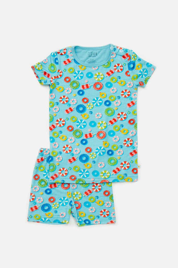 Shorts Pajama Set - Pool Floats by Clover Baby & Kids Clover Baby & Kids 