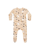 Bamboo Zip Footie | Halloween Onesies Quincy Mae SHELL NB 