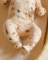 Bamboo Zip Footie | Halloween Onesies Quincy Mae 