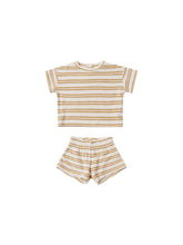 Terry Tee + Shorts Set | Honey Stripe Sets Quincy Mae 