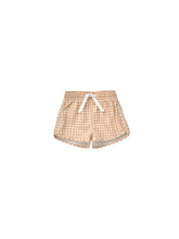 Boys Swim Short | Melon Gingham Swimwear Quincy Mae 3-6M Melon-Gingham 