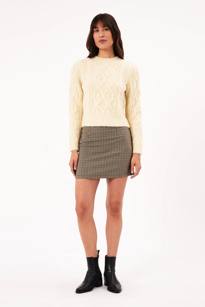 Cable Knit Sweater | Cream Sweaters Rolla's 