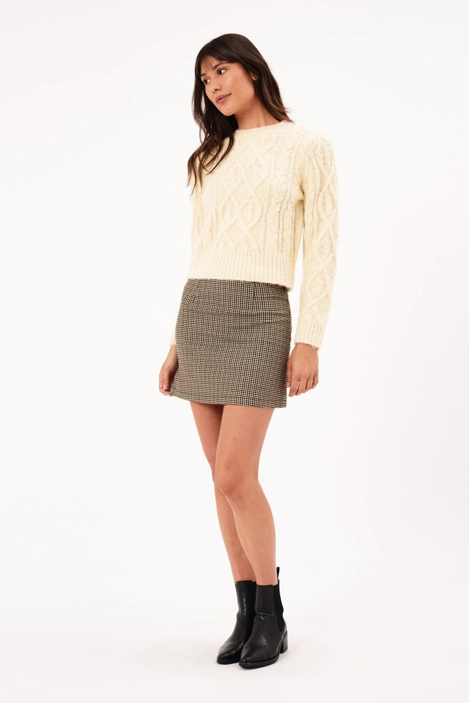 Cable Knit Sweater | Cream Sweaters Rolla's 