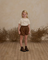 Paperbag Short | Floral Embroidery Shorts Rylee & Cru 