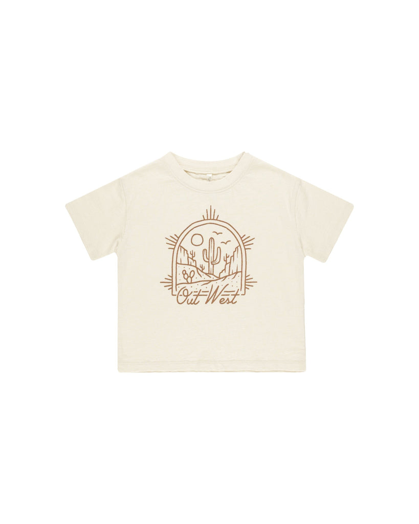 Relaxed Tee | Out West Tops & Tees Rylee & Cru Natural 2-3Y 