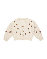 Boxy Crop Cardigan | Flowers Sweaters Rylee & Cru NATURAL 2-3Y 