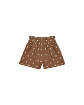 Paperbag Short | Floral Embroidery Shorts Rylee & Cru SADDLE 2-3Y 