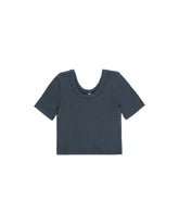 Scallop Tee | Indigo Tops & Tees Rylee & Cru INDIGO 2-3Y 