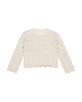 Crochet Knit Pullover | Natural Sweaters Rylee & Cru NATURAL 2-3Y 