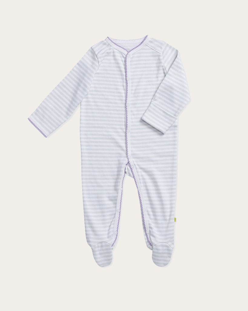 Rory Onesie in Sleepy Stripe Footies Cozyland 