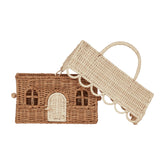 Rattan Gingerbread Casa Clutch Baskets Olli Ella 