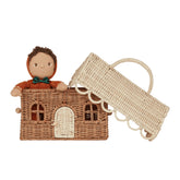 Rattan Gingerbread Casa Clutch Baskets Olli Ella 