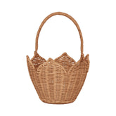 Rattan Poinsettia Carry Basket | Natural Baskets Olli Ella Natural OS 