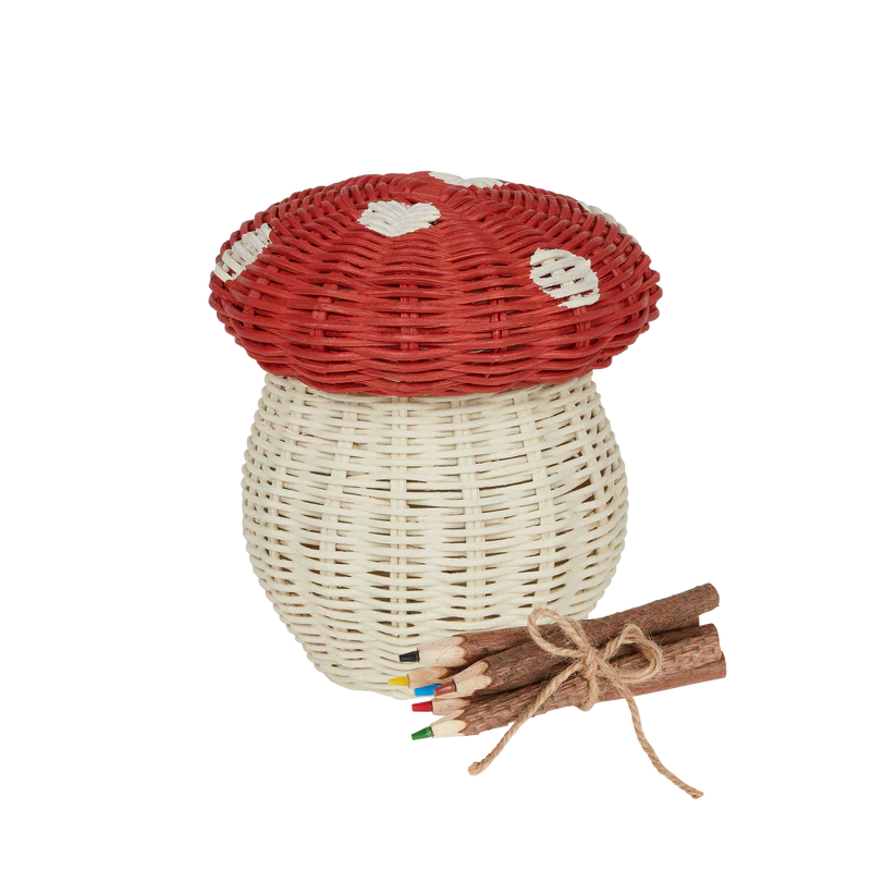 Porcini Basket | Red & Chalk Baskets Olli Ella 