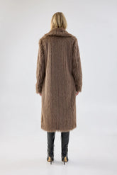 Retro Coat | Chocolate Outerwear Unreal Fur 