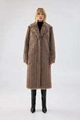 Retro Coat | Chocolate Outerwear Unreal Fur 