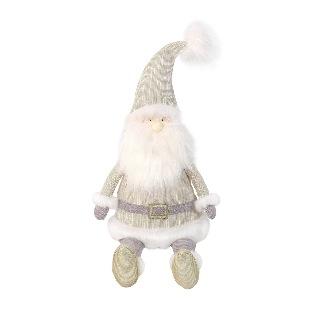 Santa Shelf Sitter | Golden Christmas Decor MON AMI 