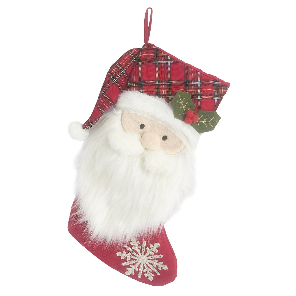 Tartan Santa Stocking Stockings MON AMI 