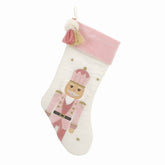 Tassled Nutcracker Stocking - Pink STOCKINGS MON AMI 