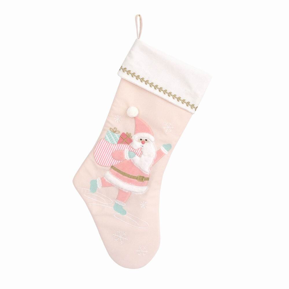 Pink Santa Stocking STOCKINGS MON AMI 