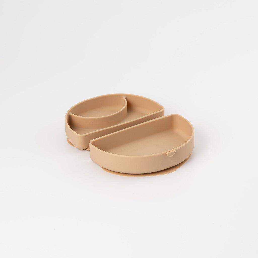 Silifold: Compact Children's Portable Plate | Almond Butter Kids Dinnerware Miniware 