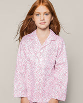 Kid's Twill Pajama Set in Sweethearts Children's Pajamas Petite Plume 