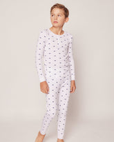 Kid's Pima Snug Fit Pajama Set | Whales Pajama Sets Petite Plume 