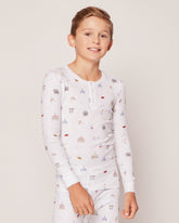 Kid's Pima Snug Fit Pajama Set | Carnival Memories Pajama Sets Petite Plume 