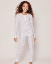 Kid's Pima Snug Fit Pajama Set | Grey Elephants Pajama Sets Petite Plume 