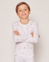 Kid's Pima Snug Fit Pajama Set | Bateau Pajama Sets Petite Plume 