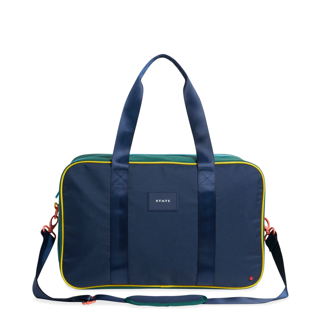 Rockaway Duffle | Green/Navy Duffle Bags State Bags 