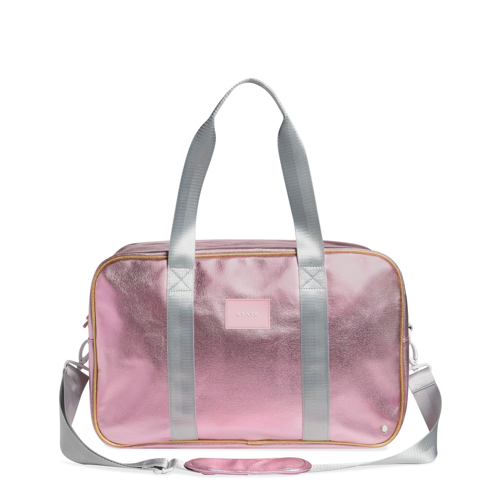 Rockaway Duffle | Pink/Silver Duffle Bags State Bags 