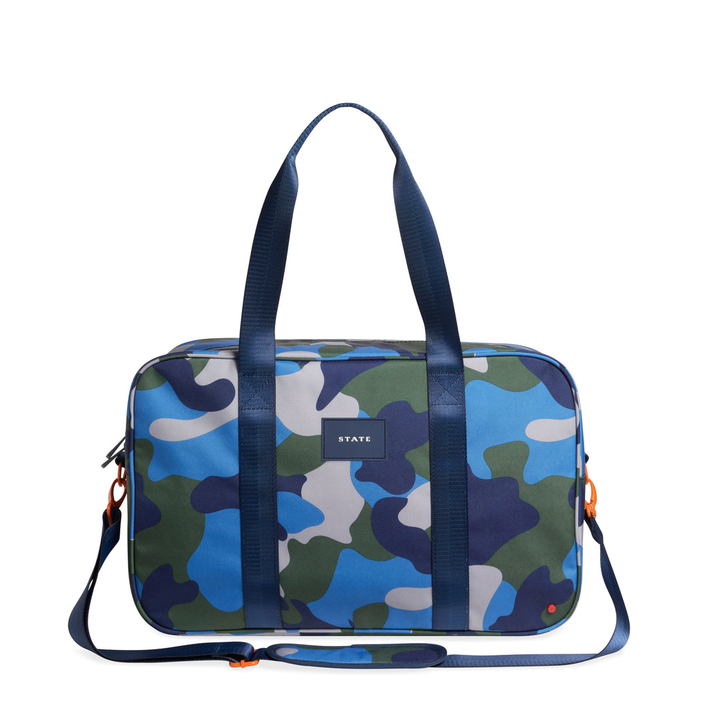 Rockaway Duffle | Blue Camo Duffle Bags State Bags 