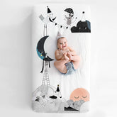 The Moon's Birthday Standard Size Crib Sheet Crib sheets Rookie Humans 