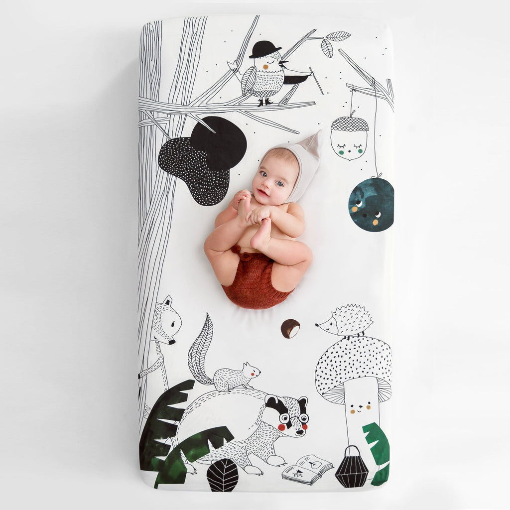 Woodland Dreams 60x120cm Cot Sheet Crib sheets Rookie Humans 