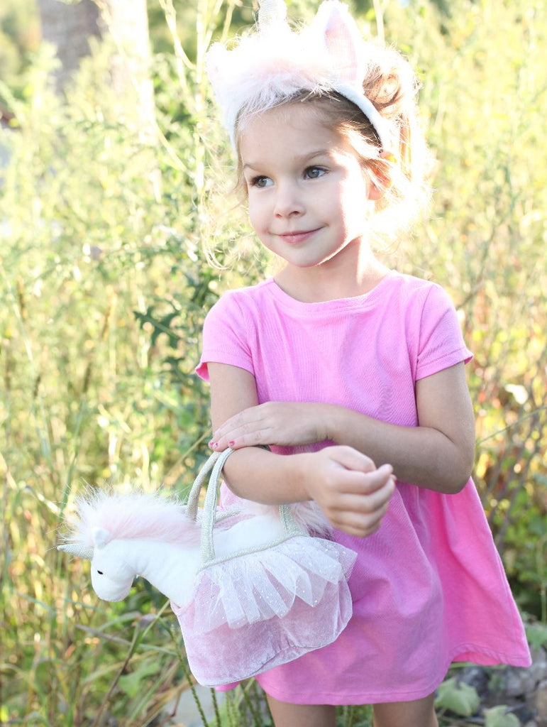 Pretty Unicorn Plush Toy In Purse Ophelia Stuffed Toy MON AMI 