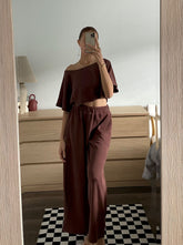 Delilah Cacao Brown Pants Jurate Los Angeles 