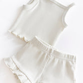 Ribbed Tank Top & Short Set Set shopatlasgrey 