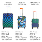 Logan Carry-On Suitcase | Patchwork Hearts Suitcases State Bags 