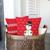 Snowman 10" Pillow Throw Pillows Melange Collection 