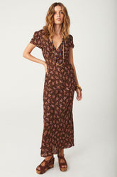 Melody Bias Maxi Dress | Antique Walnut Dresses Spell 